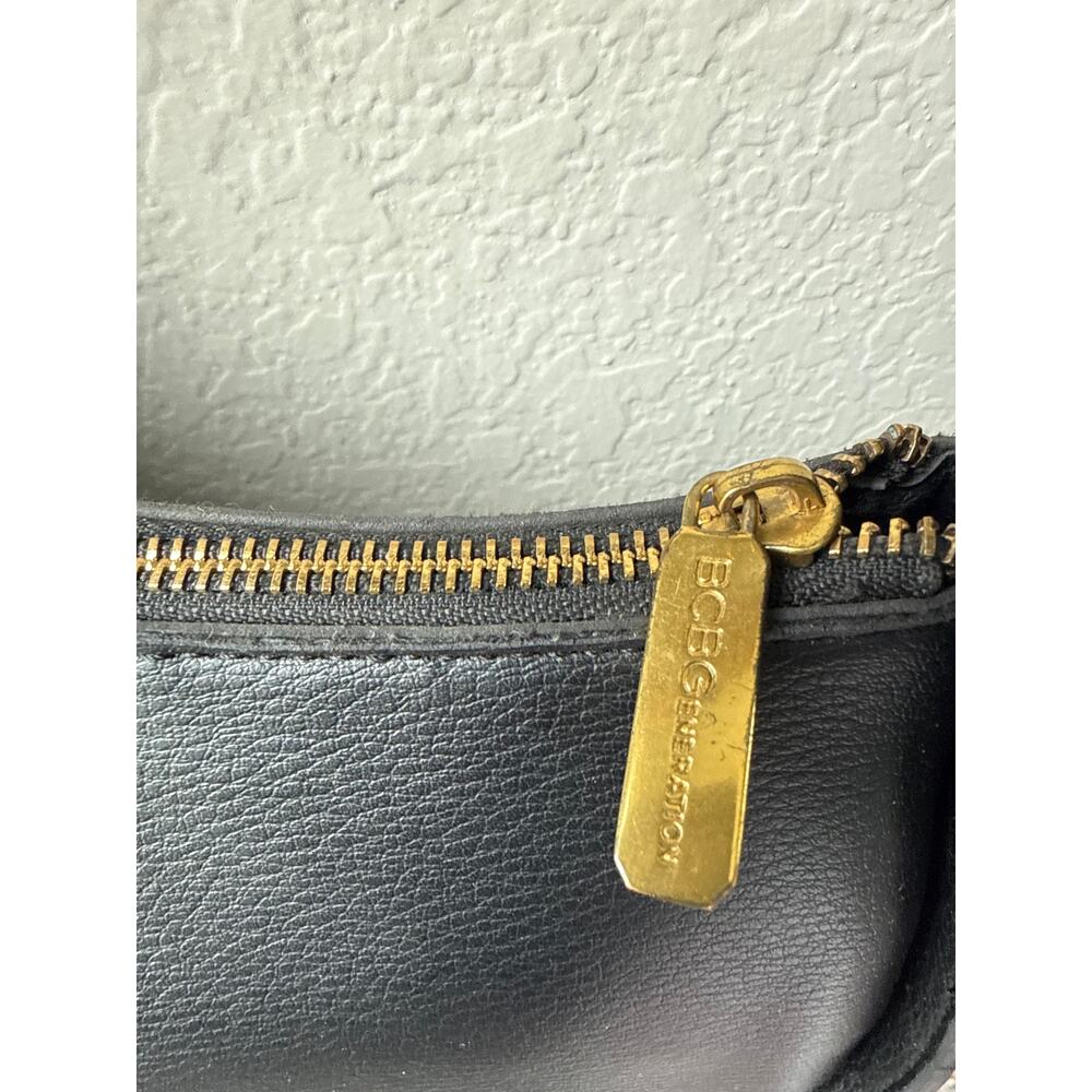 BCBGeneration Black Hobo Shoulder Bag with Gold Stud Accents - Picture 3 of 9